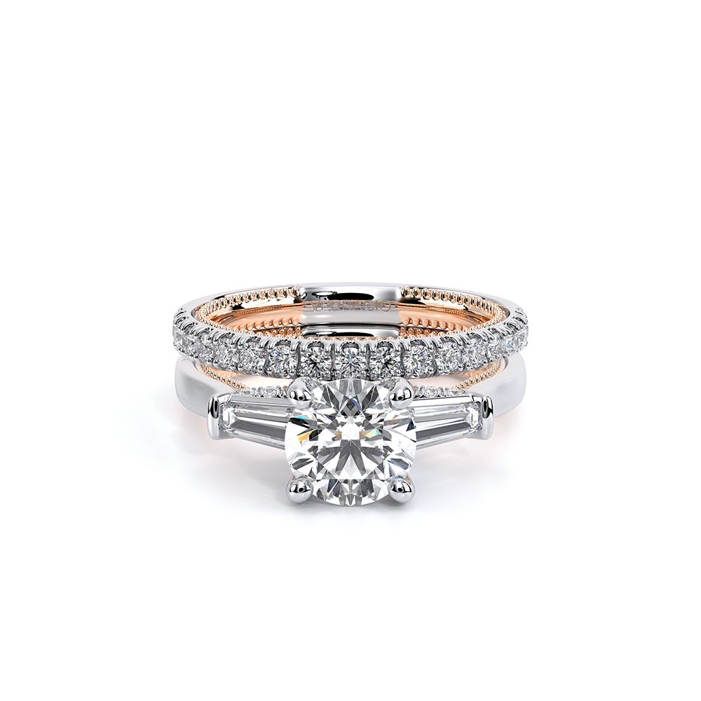 Verragio Three-Stone Round Engagement Ring