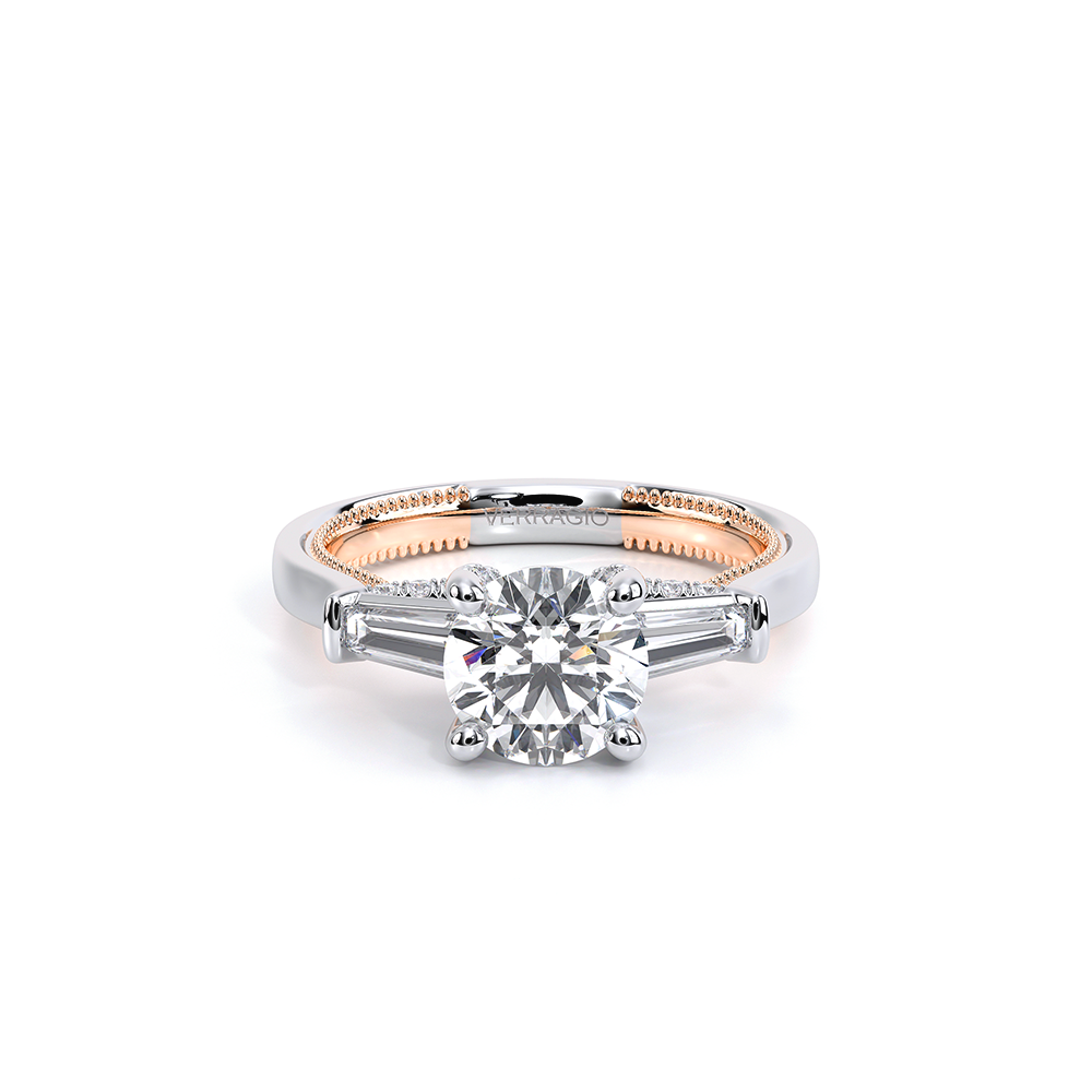 Verragio Three-Stone Round Engagement Ring