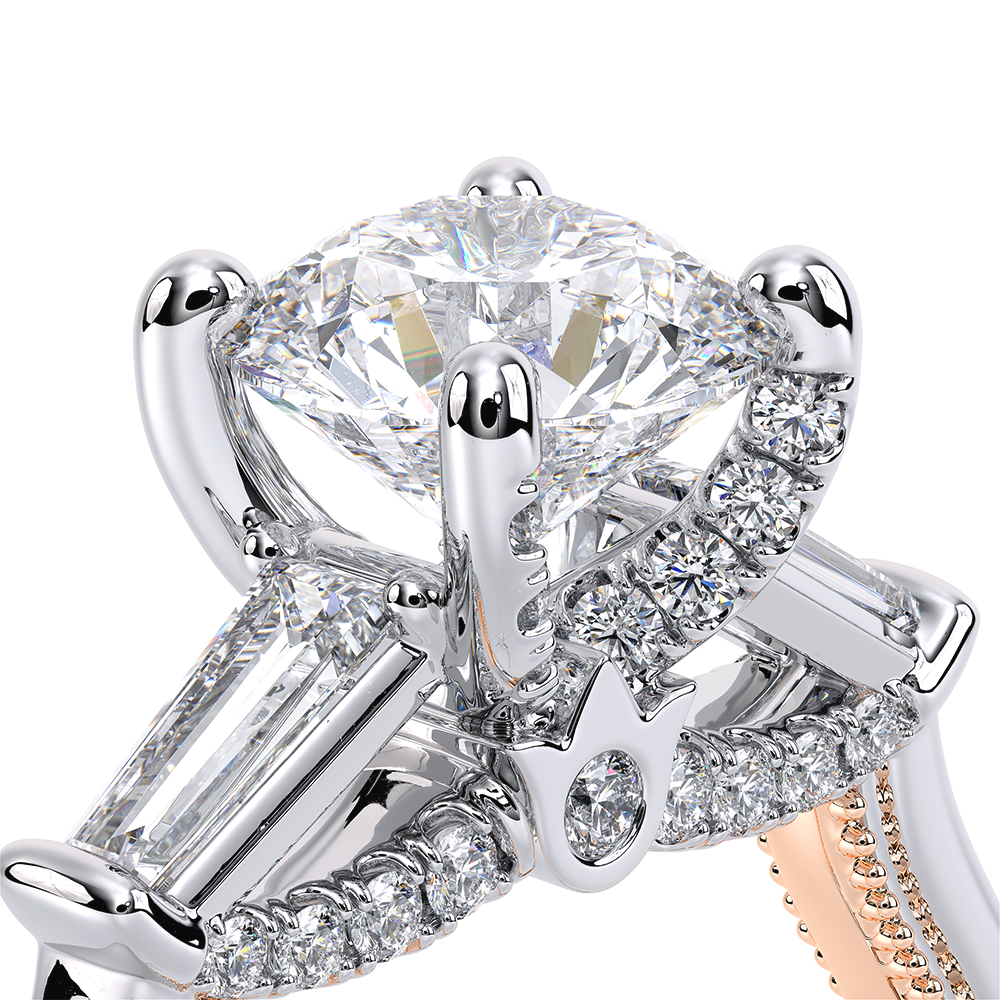 Verragio Three-Stone Round Engagement Ring