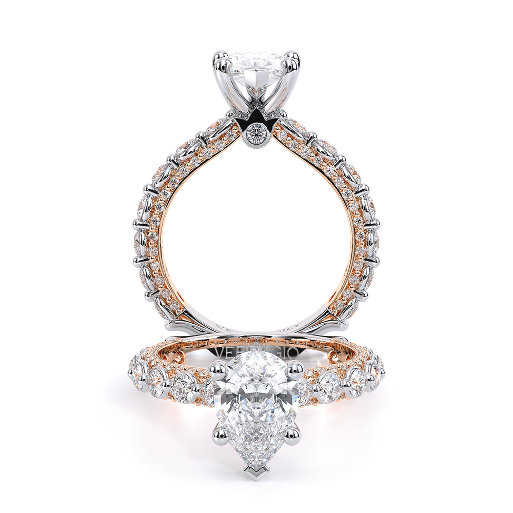 Verragio Pave Pear Engagement Ring