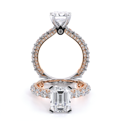Verragio Pave Emerald Engagement Ring