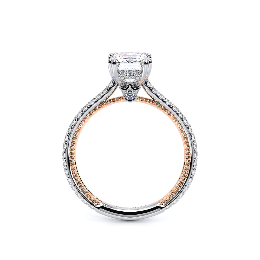 Renaissance-992EM13-18K Two Tone Emerald