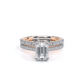 Renaissance-992EM13-18K Two Tone Emerald