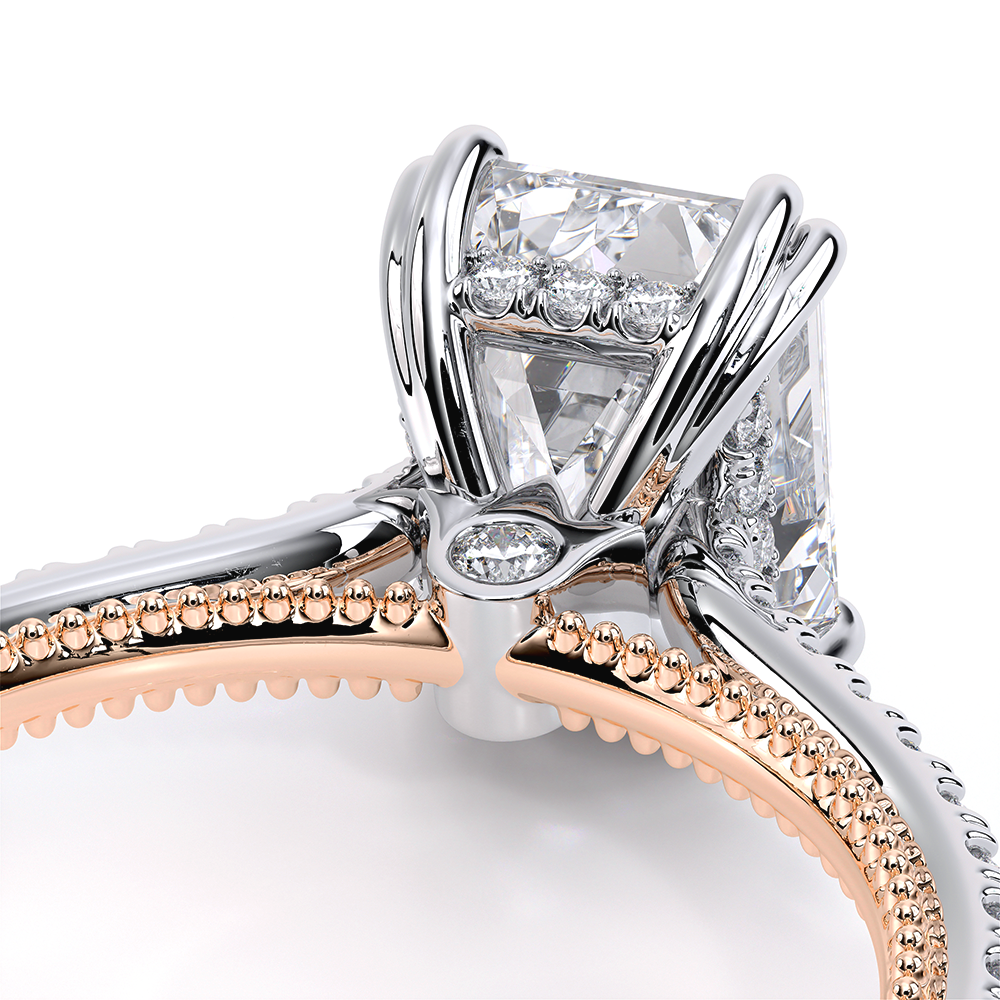 Verragio Pave Emerald Engagement Ring