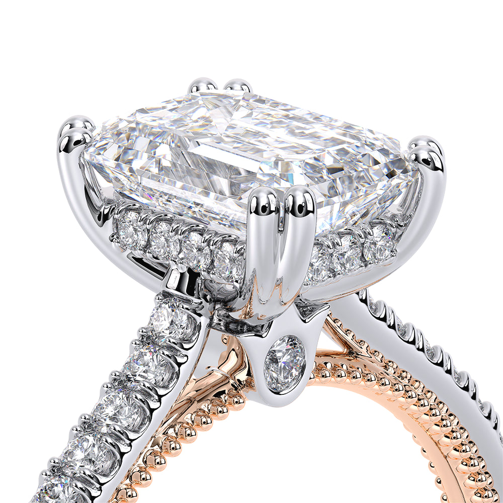 Renaissance-992EM13-18K Two Tone Emerald