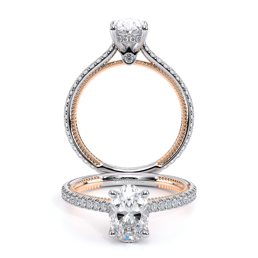 Verragio Pave Oval Engagement Ring