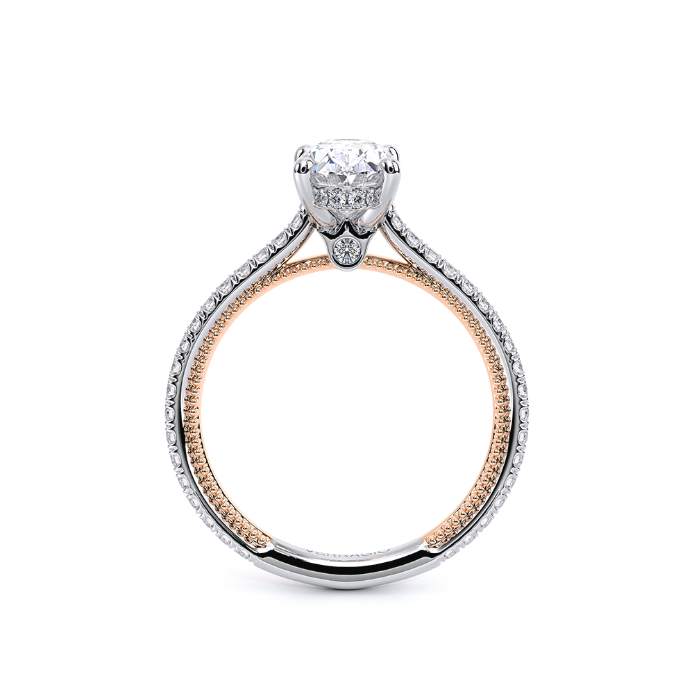 Verragio Pave Oval Engagement Ring