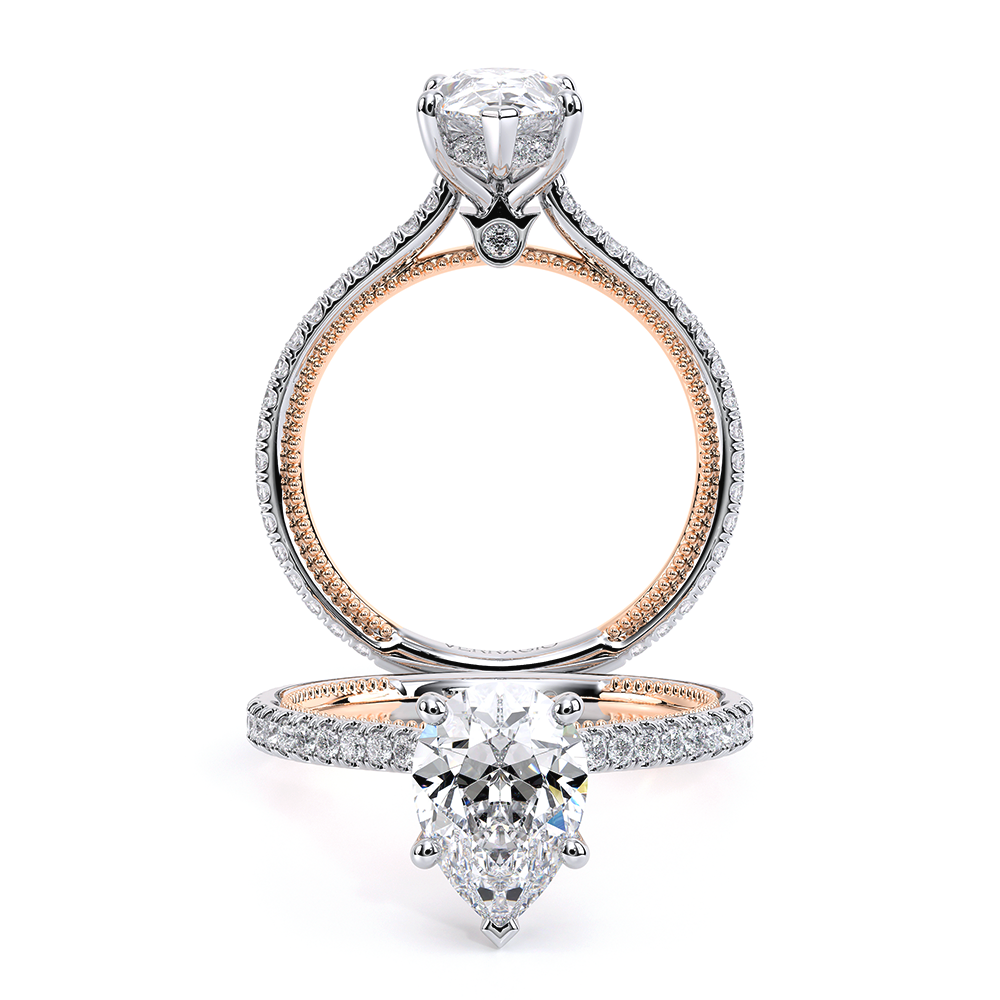Verragio Pave Pear Engagement Ring