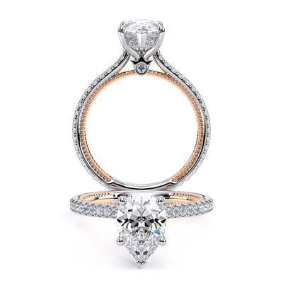 Verragio Pave Pear Engagement Ring