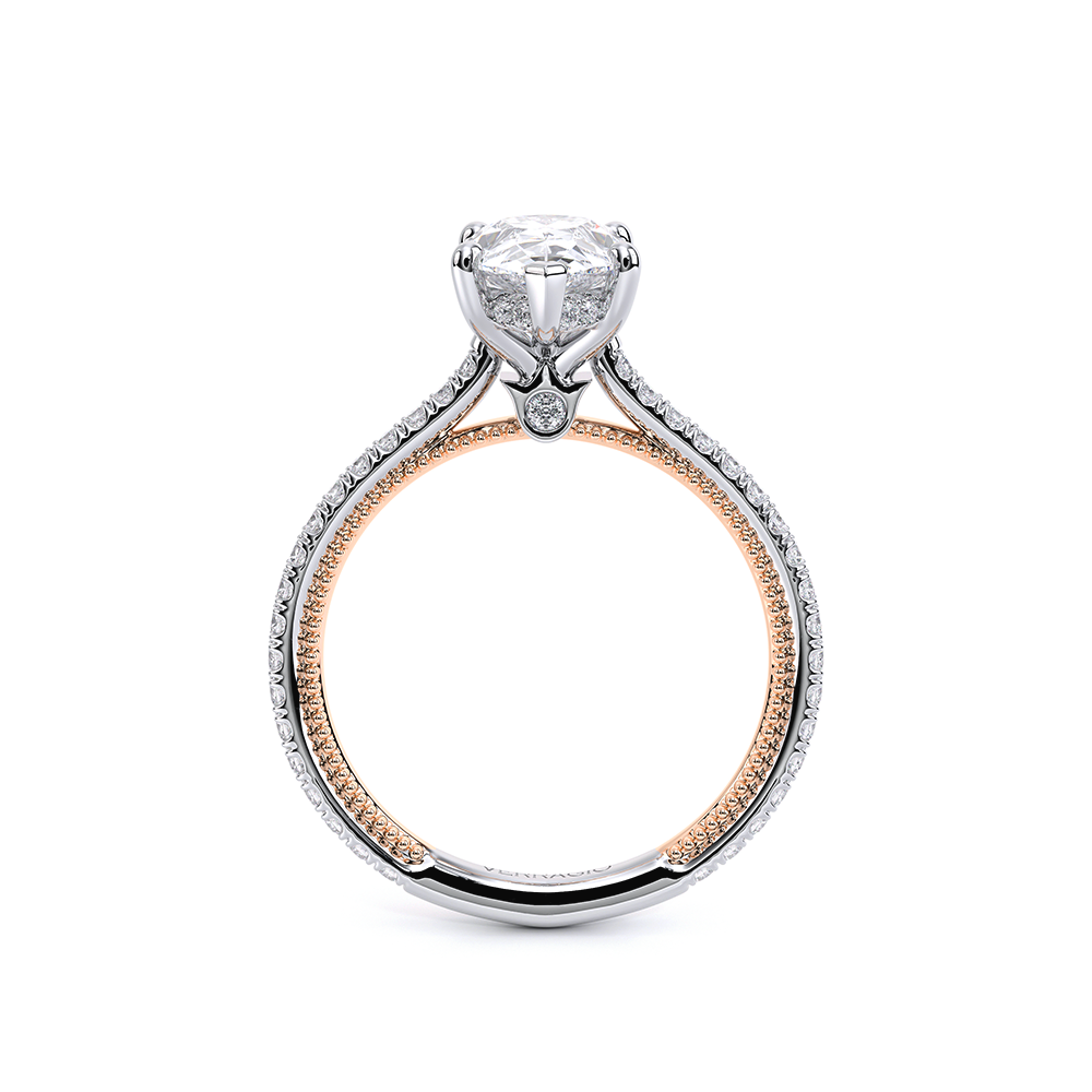 Verragio Pave Pear Engagement Ring