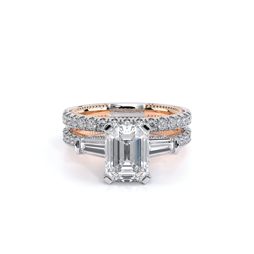 Renaissance-991EM15-18K Two Tone Emerald
