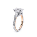 Renaissance-991EM15-14K Two Tone Emerald