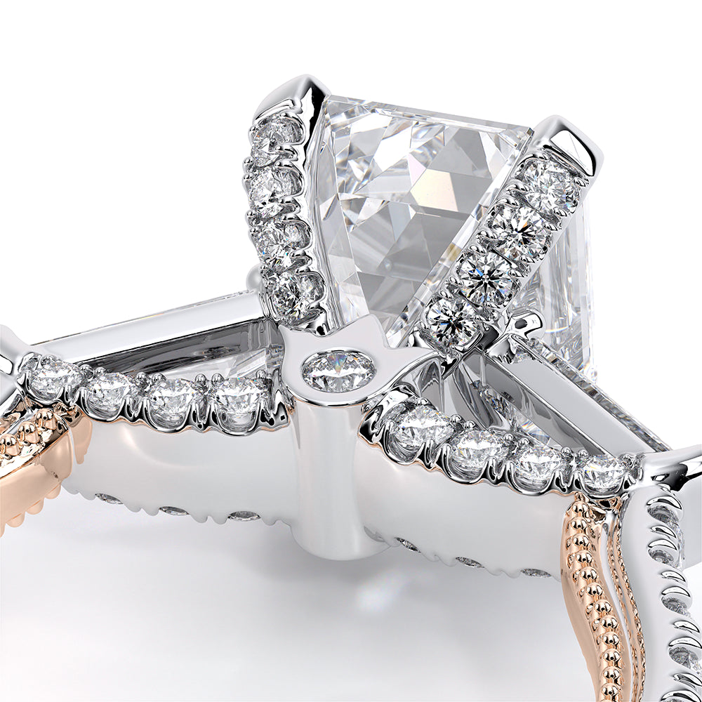 Renaissance-991EM15-14K Two Tone Emerald