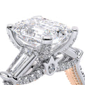 Renaissance-991EM15-18K Two Tone Emerald
