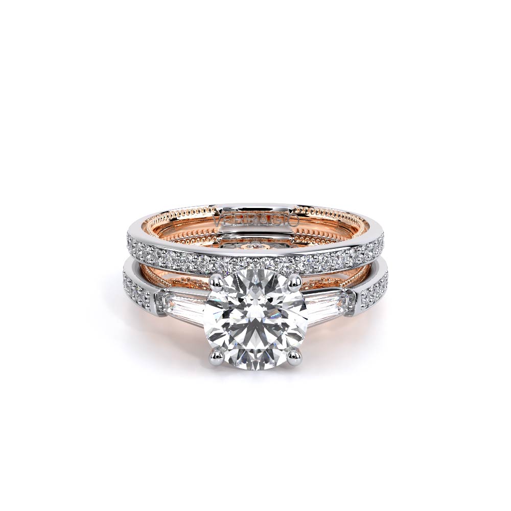 Verragio Three-Stone Round Engagement Ring