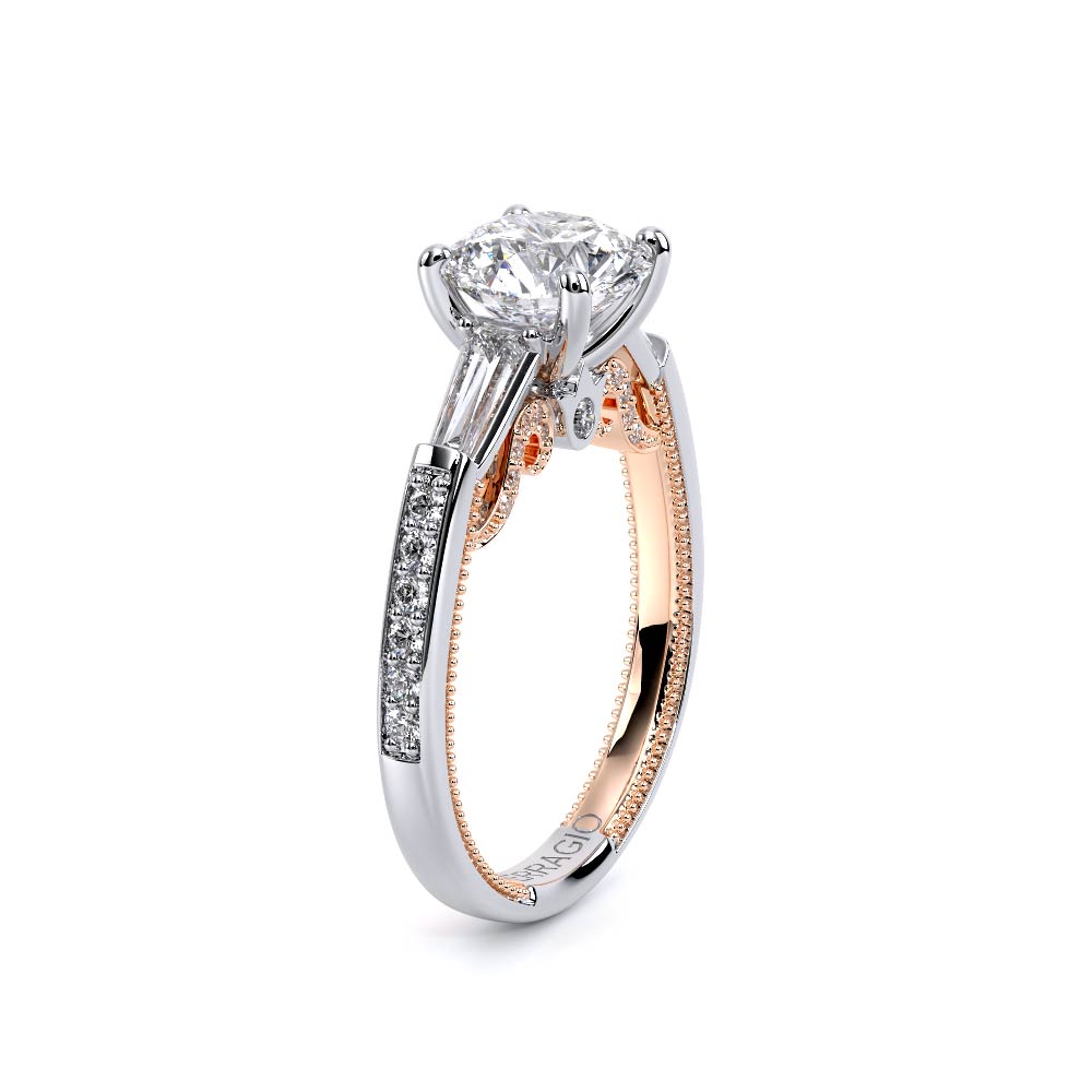 Verragio Three-Stone Round Engagement Ring