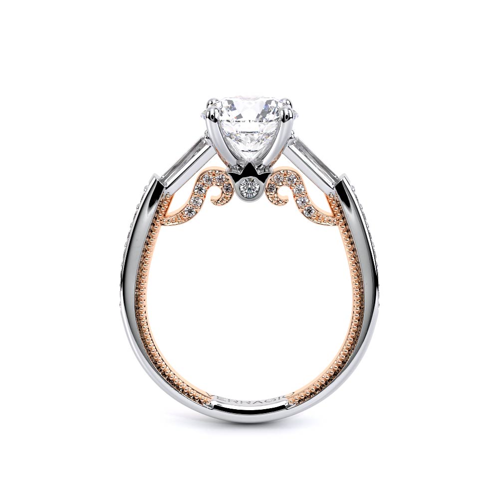 Verragio Three-Stone Round Engagement Ring