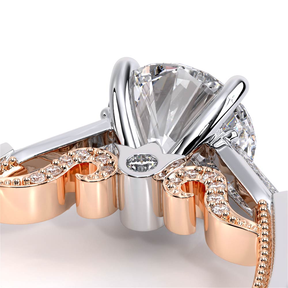 Verragio Three-Stone Round Engagement Ring