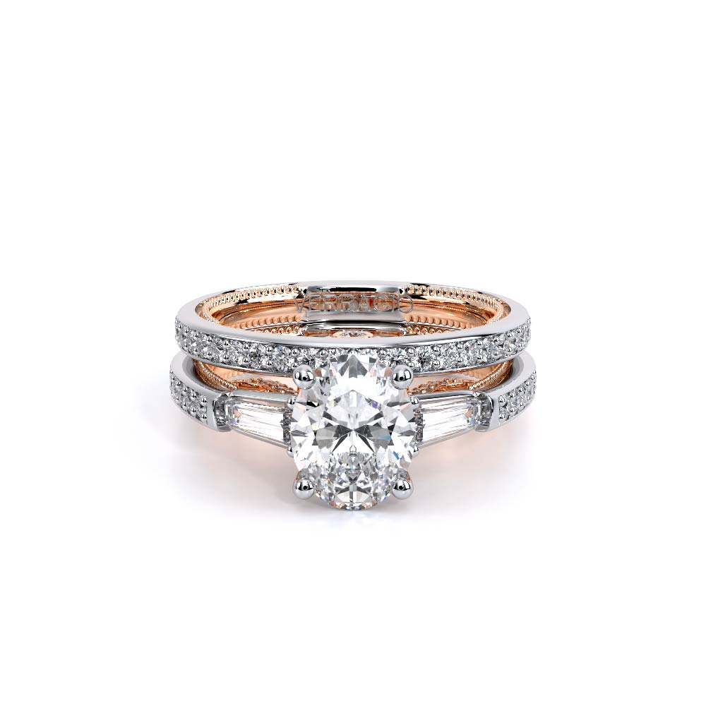 Verragio Three-Stone Oval Engagement Ring