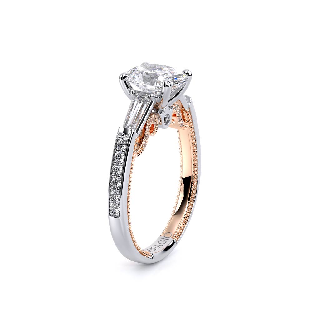 Verragio Three-Stone Oval Engagement Ring