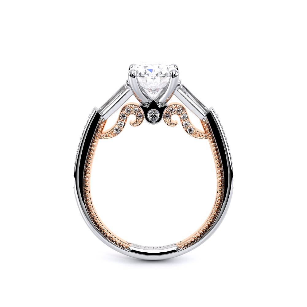 Verragio Three-Stone Oval Engagement Ring