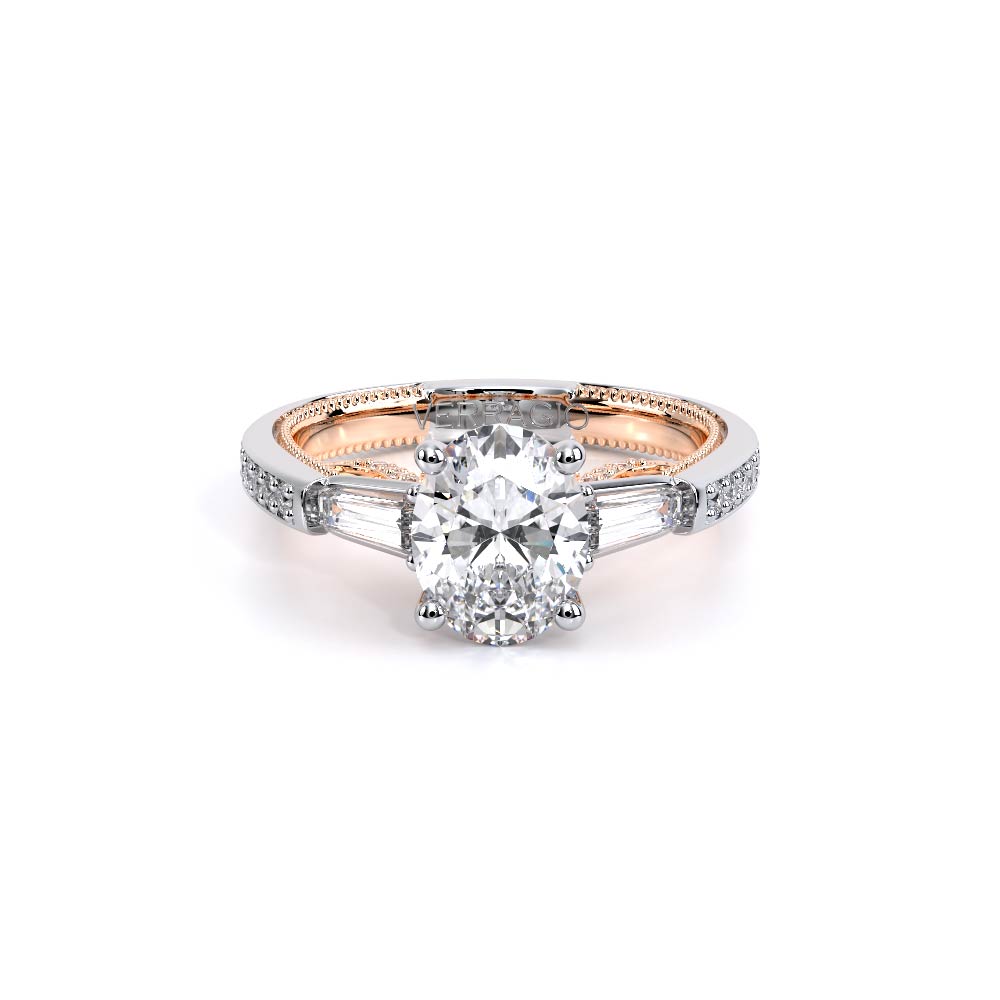 Verragio Three-Stone Oval Engagement Ring