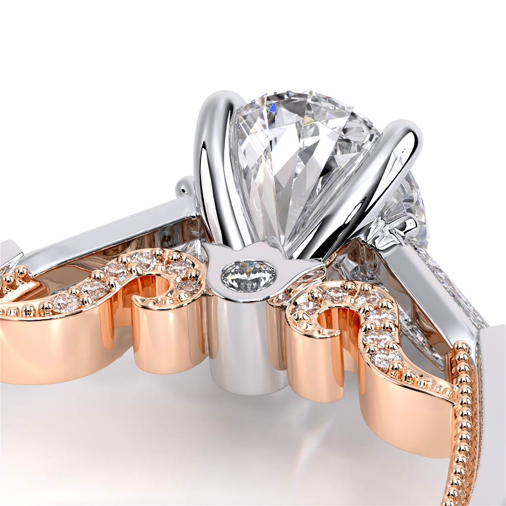 Verragio Three-Stone Oval Engagement Ring