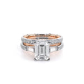 Verragio Three-Stone Emerald Engagement Ring