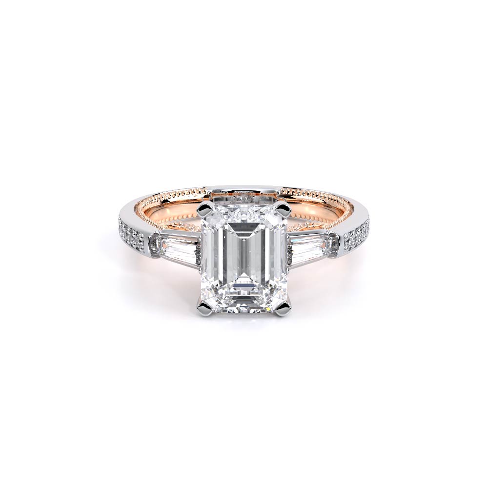 Verragio Three-Stone Emerald Engagement Ring
