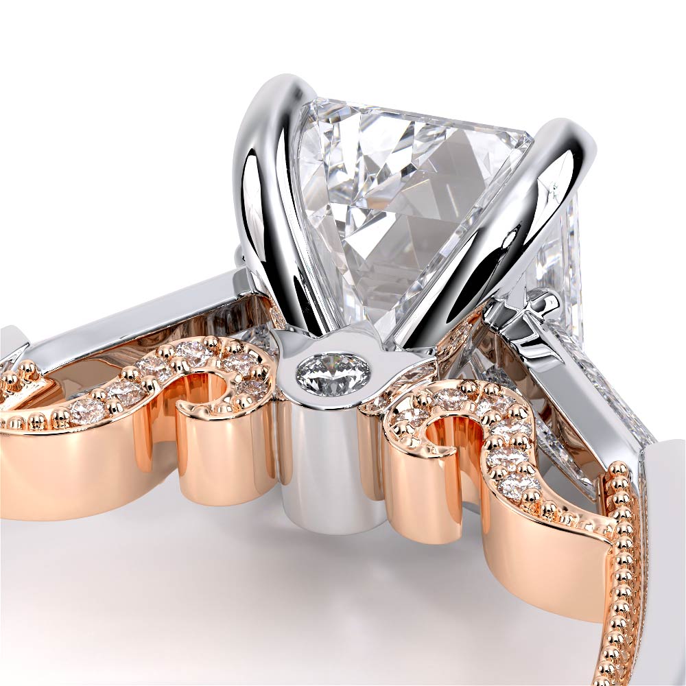 Verragio Three-Stone Emerald Engagement Ring