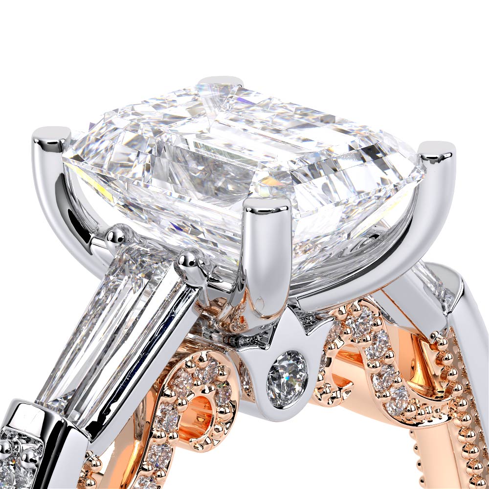 Verragio Three-Stone Emerald Engagement Ring