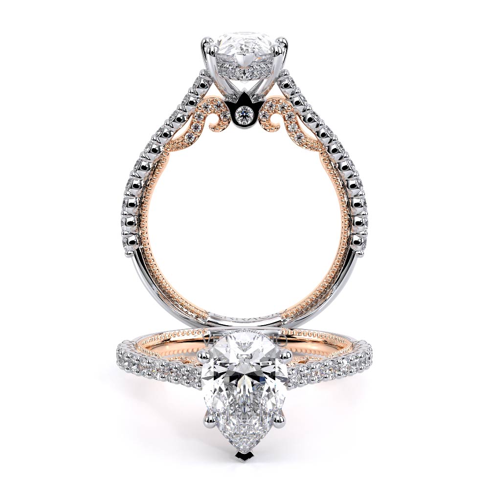 Verragio Pave Pear Engagement Ring