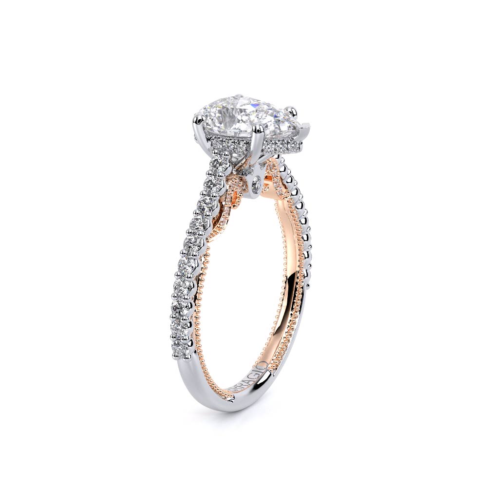 Verragio Pave Pear Engagement Ring