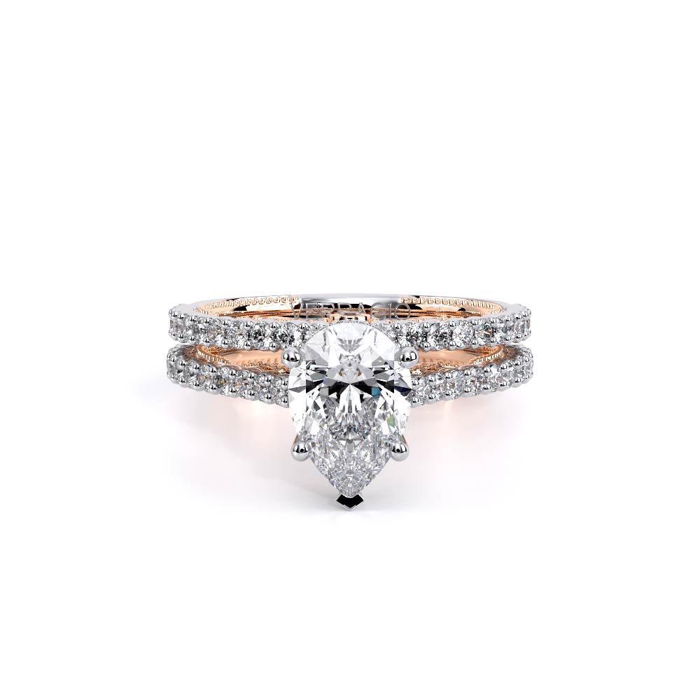 Verragio Pave Pear Engagement Ring