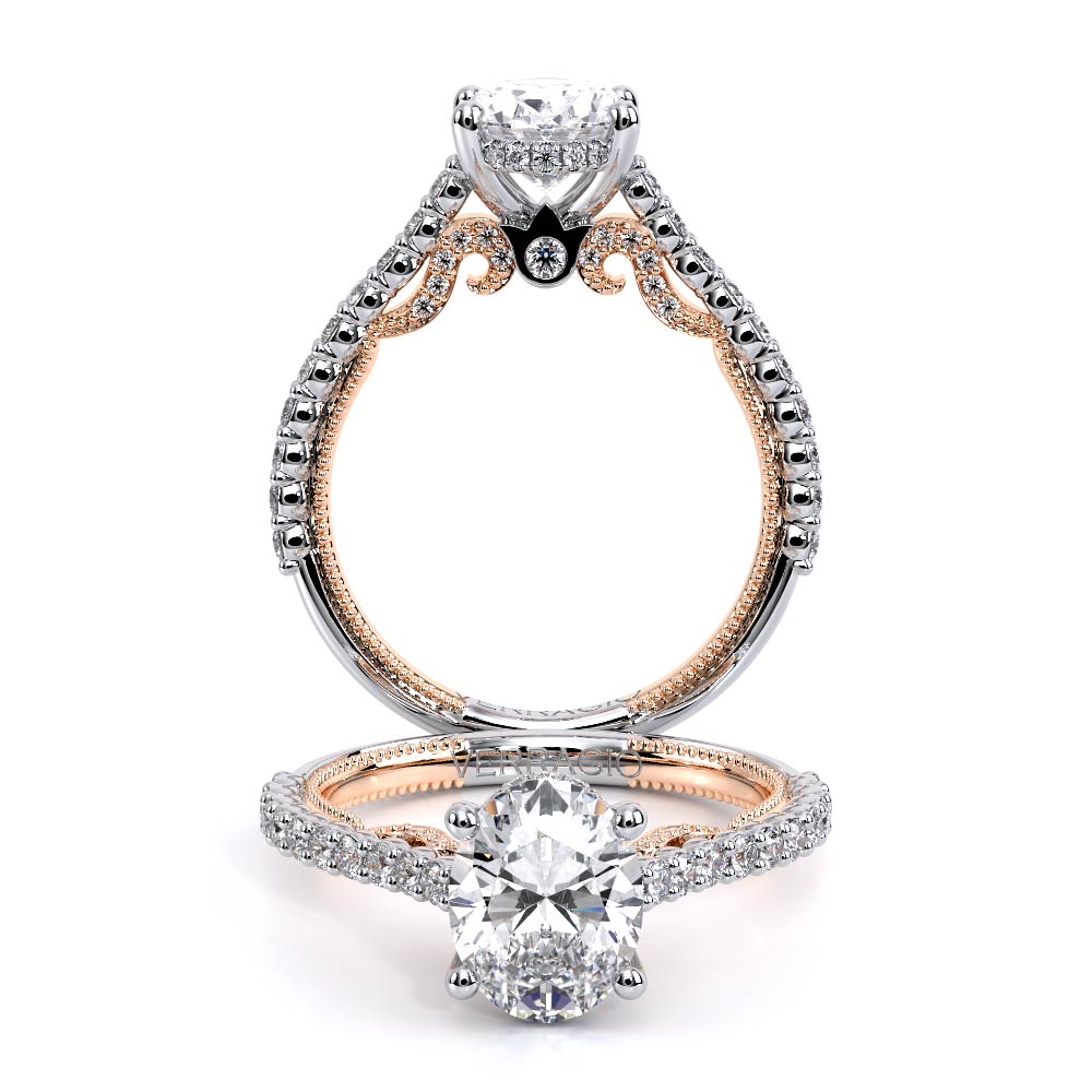 Verragio Pave Oval Engagement Ring