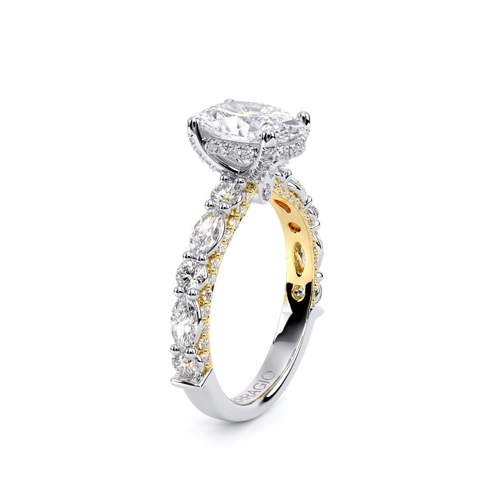 Couture-0490OV25-18K Two Tone Oval