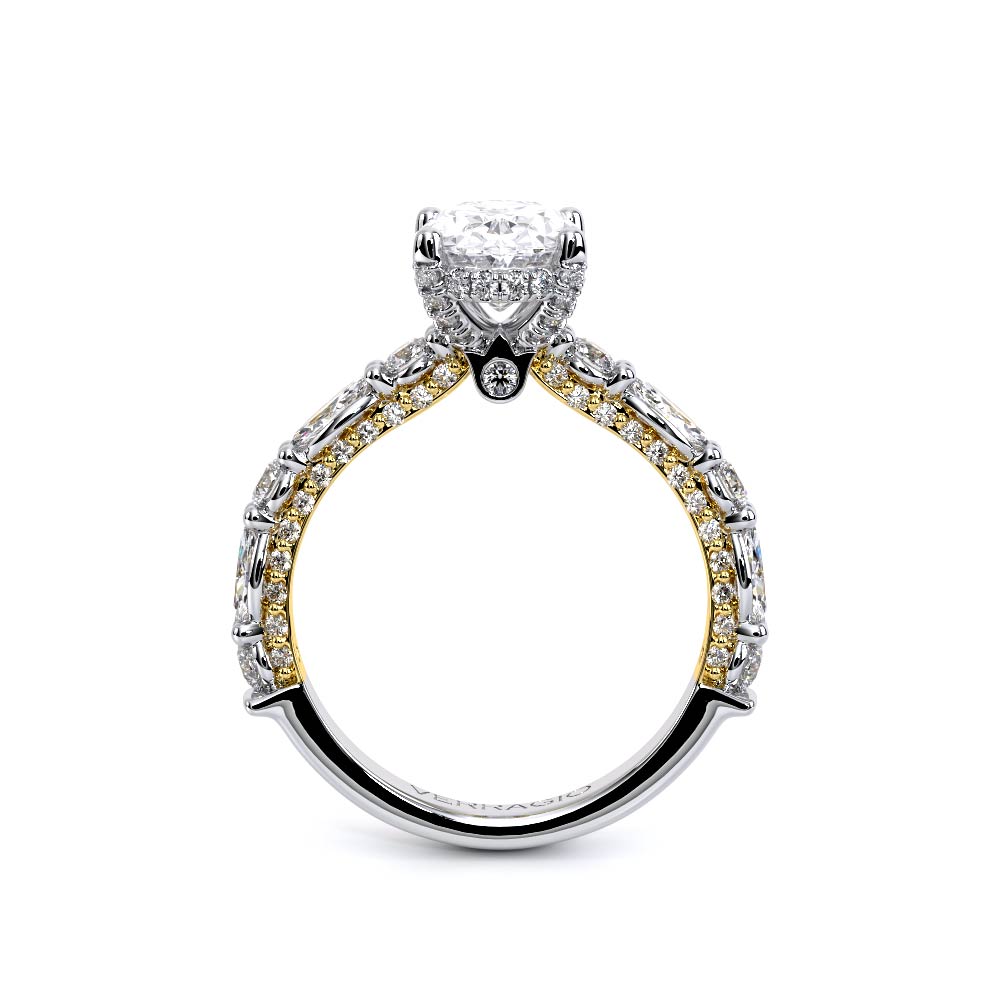 Verragio Pave Oval Engagement Ring