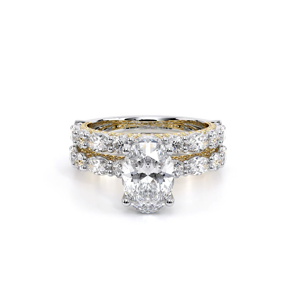 Couture-0490OV25-14K Two Tone Oval