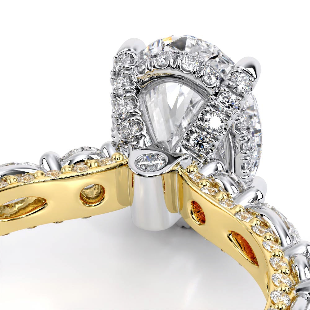 Couture-0490OV25-14K Two Tone Oval