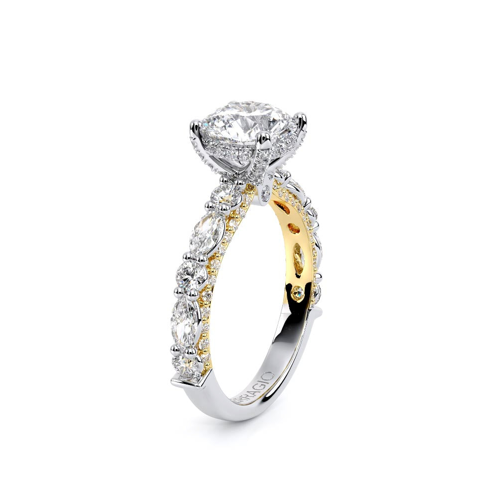 Couture-0490R25-18K Two Tone Round