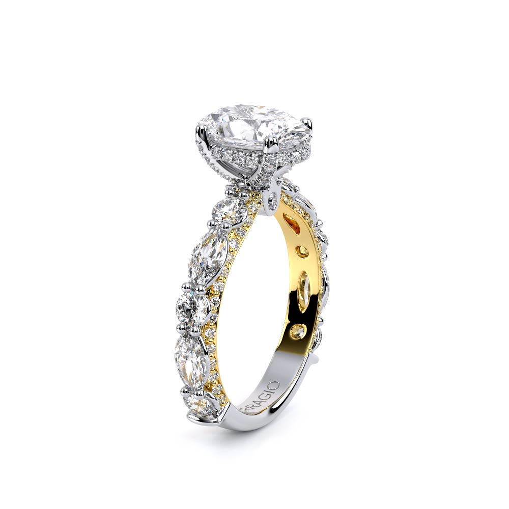 Verragio Pave Oval Engagement Ring