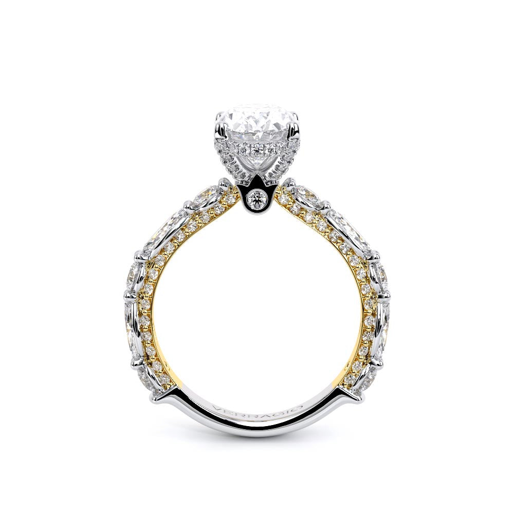 Couture-0490OV30-14K Two Tone Oval