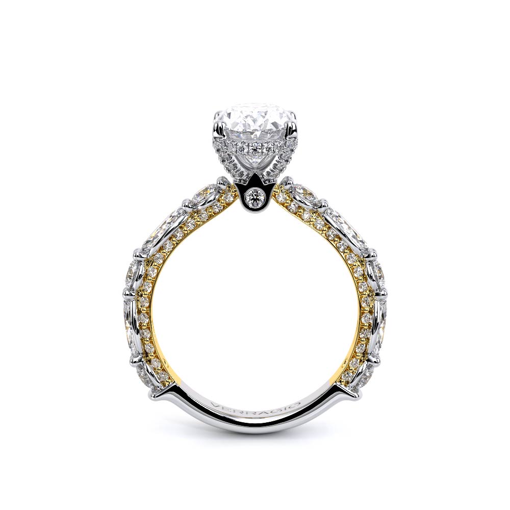 Verragio Pave Oval Engagement Ring