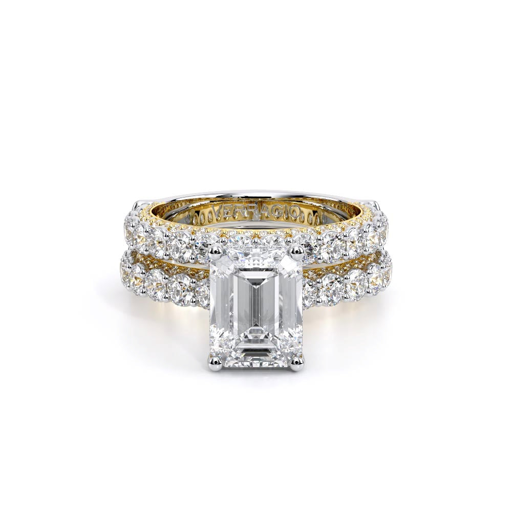 Couture-0489EM25-18K Two Tone Emerald