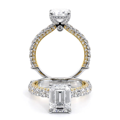 Verragio Pave Emerald Engagement Ring