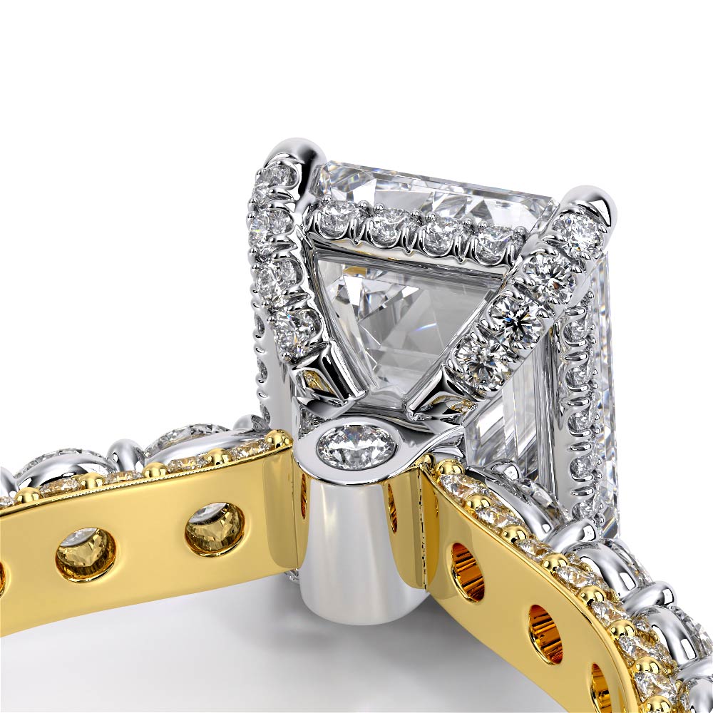 Verragio Pave Emerald Engagement Ring