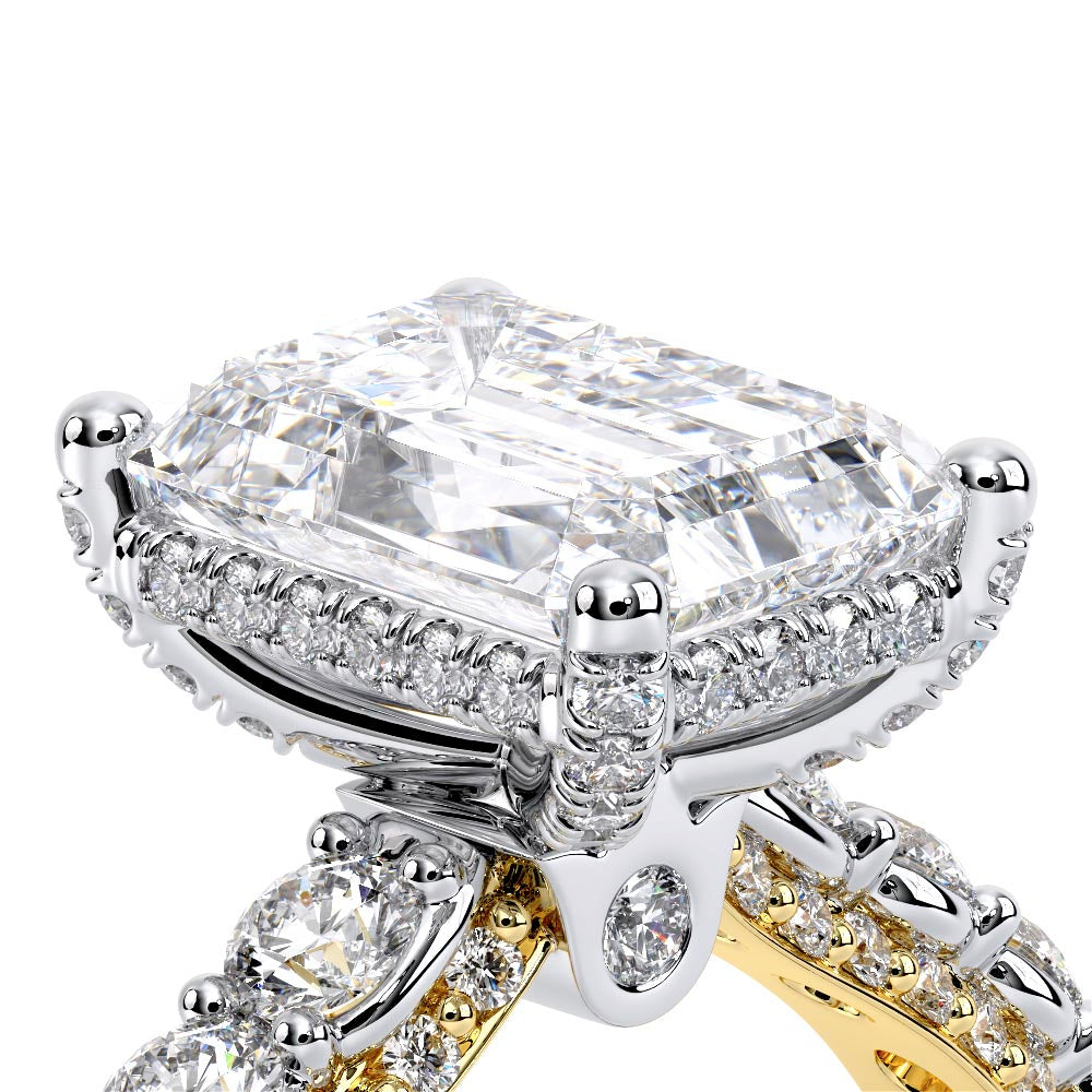 Couture-0489EM25-18K Two Tone Emerald