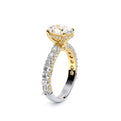 Couture-0489OV25-14K Two Tone Oval