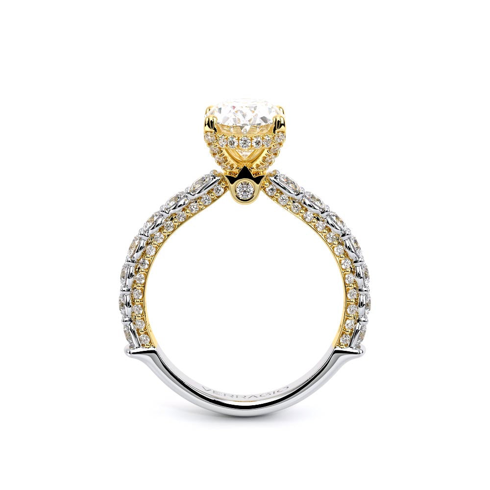 Couture-0489OV25-18K Two Tone Oval