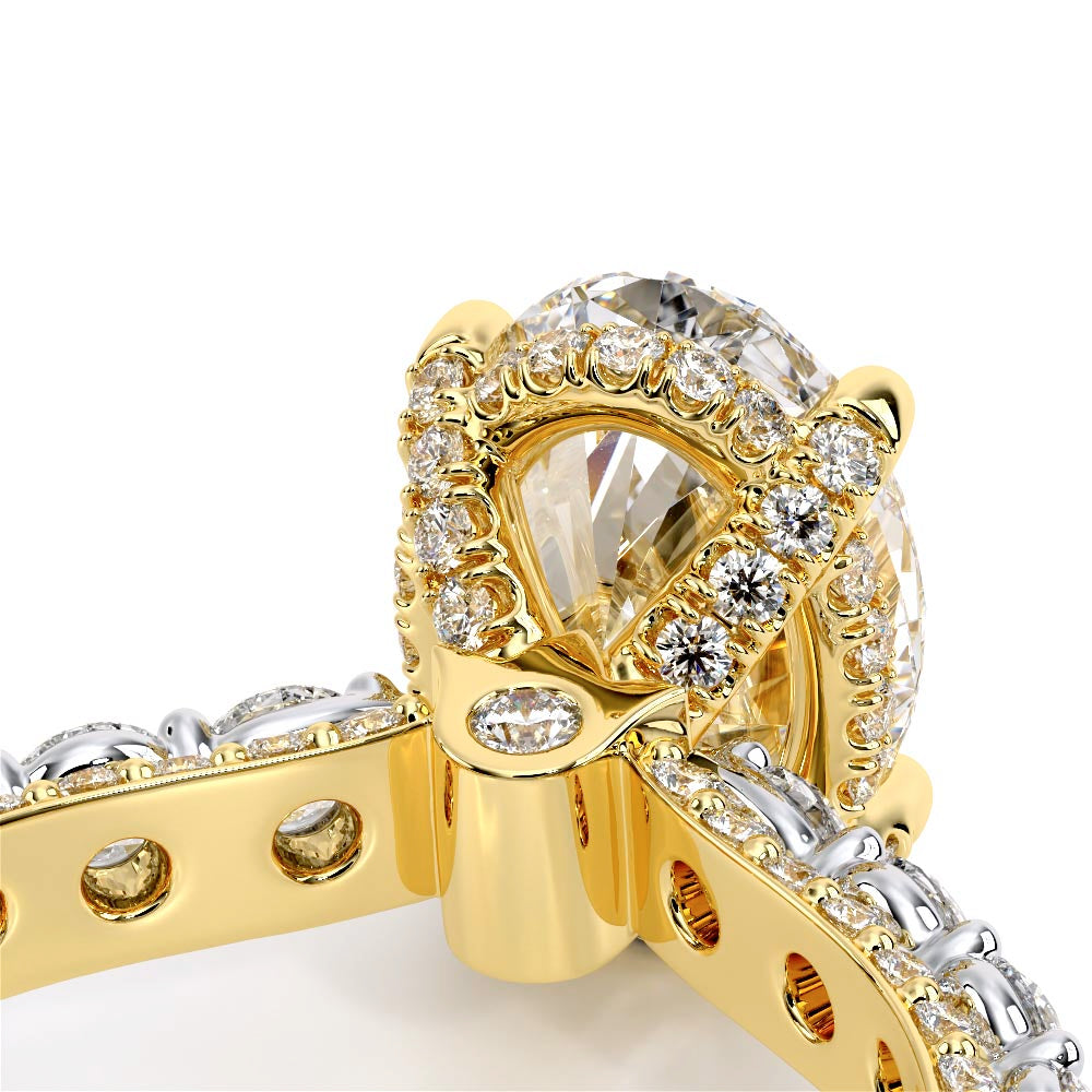 Couture-0489OV25-14K Two Tone Oval